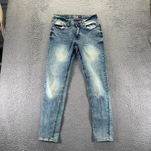 True Indigo Jeans Mens 32x32 Blue Cotton Denim Straight Workwear Faded Stretch